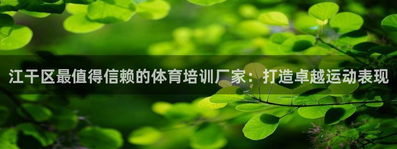 欧陆娱乐系统教程：江干区最值得信赖的体育培训厂家：打造卓越运