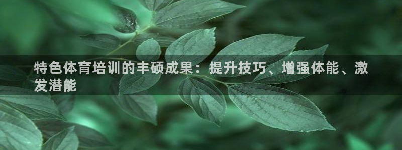 欧陆娱乐能提现嘛现在：特色体育培训的丰硕成果：提升技
