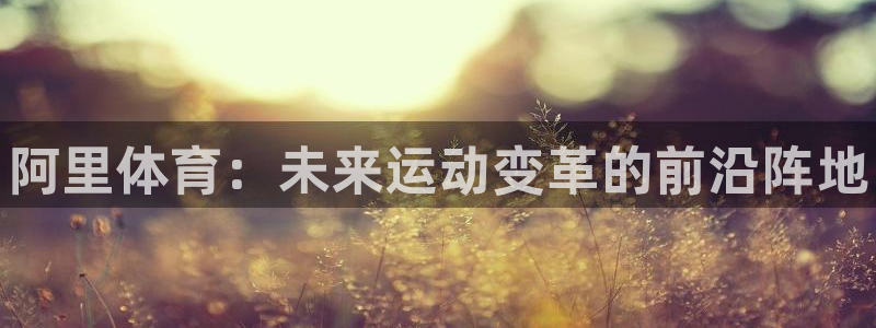 欧陆娱乐官网网址是什么：阿里体育：未来运动变革的前沿阵地